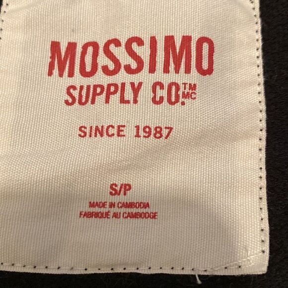 MOSSIMO SUPPLY CO BLACK SWEATSHIRT CREW SMALL - Picture 3 of 4